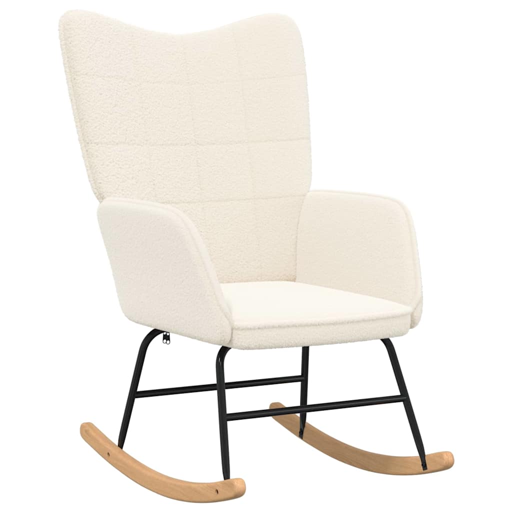 Entspannungsstuhl Creme 61 x 78 x 98 cm Stoff