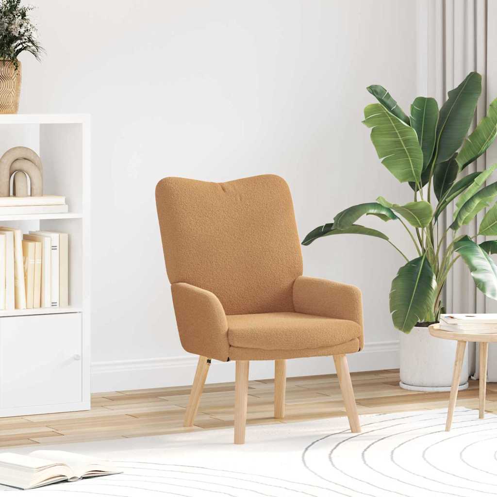 Entspannungsstuhl Beige 63 x 67 x 94 cm Stoff