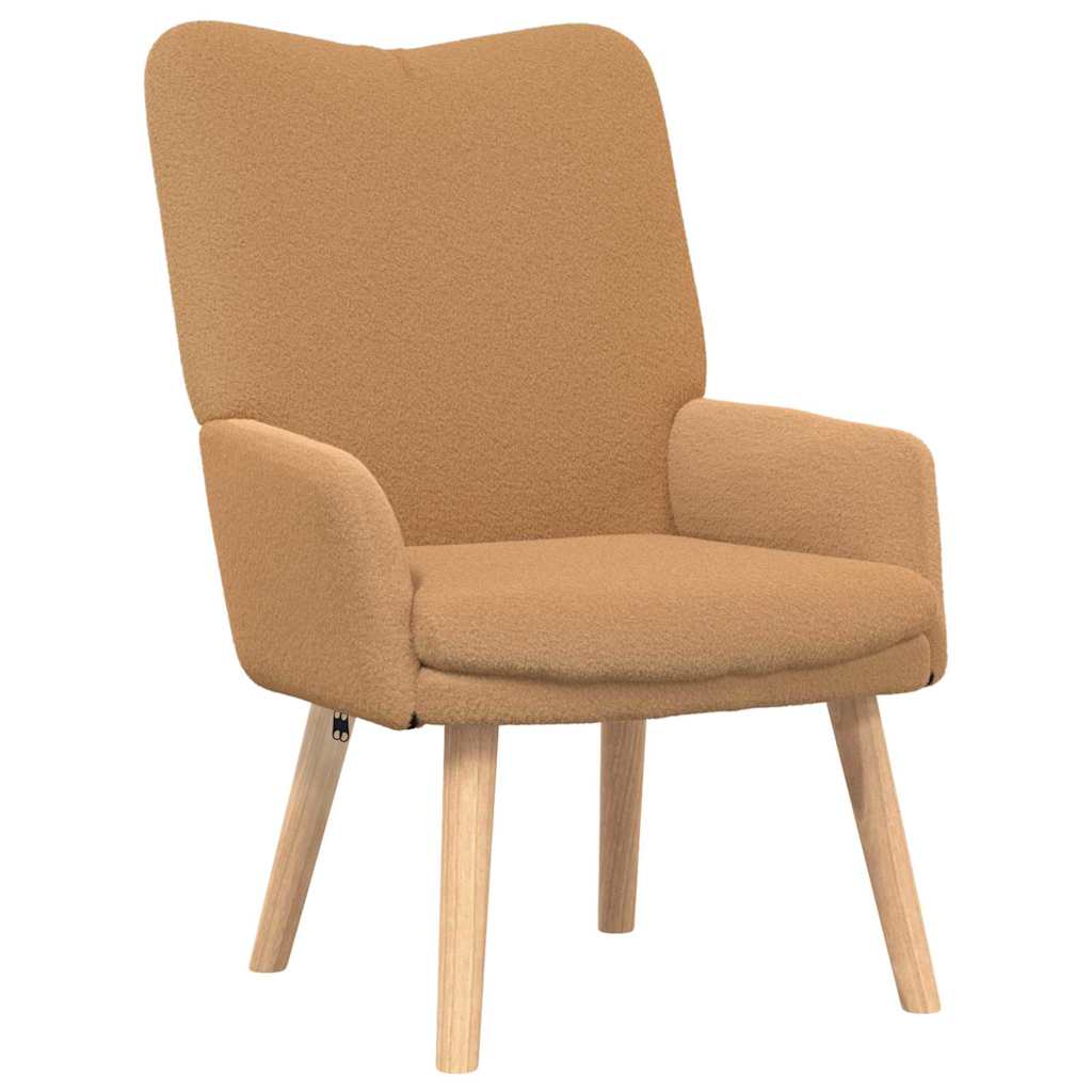 Entspannungsstuhl Beige 63 x 67 x 94 cm Stoff