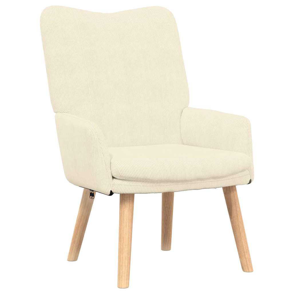 Entspannungsstuhl Creme 63 x 67 x 94 cm Stoff