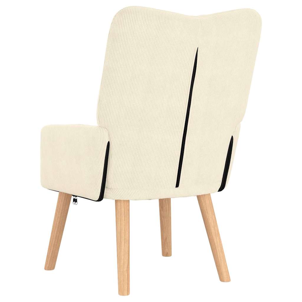 Entspannungsstuhl Creme 63 x 67 x 94 cm Stoff