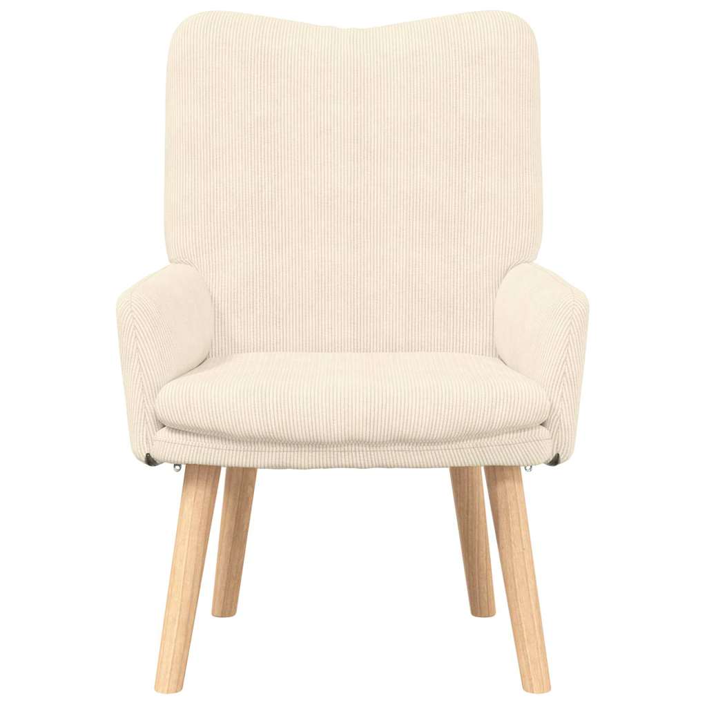 Entspannungsstuhl Creme 63 x 67 x 94 cm Stoff