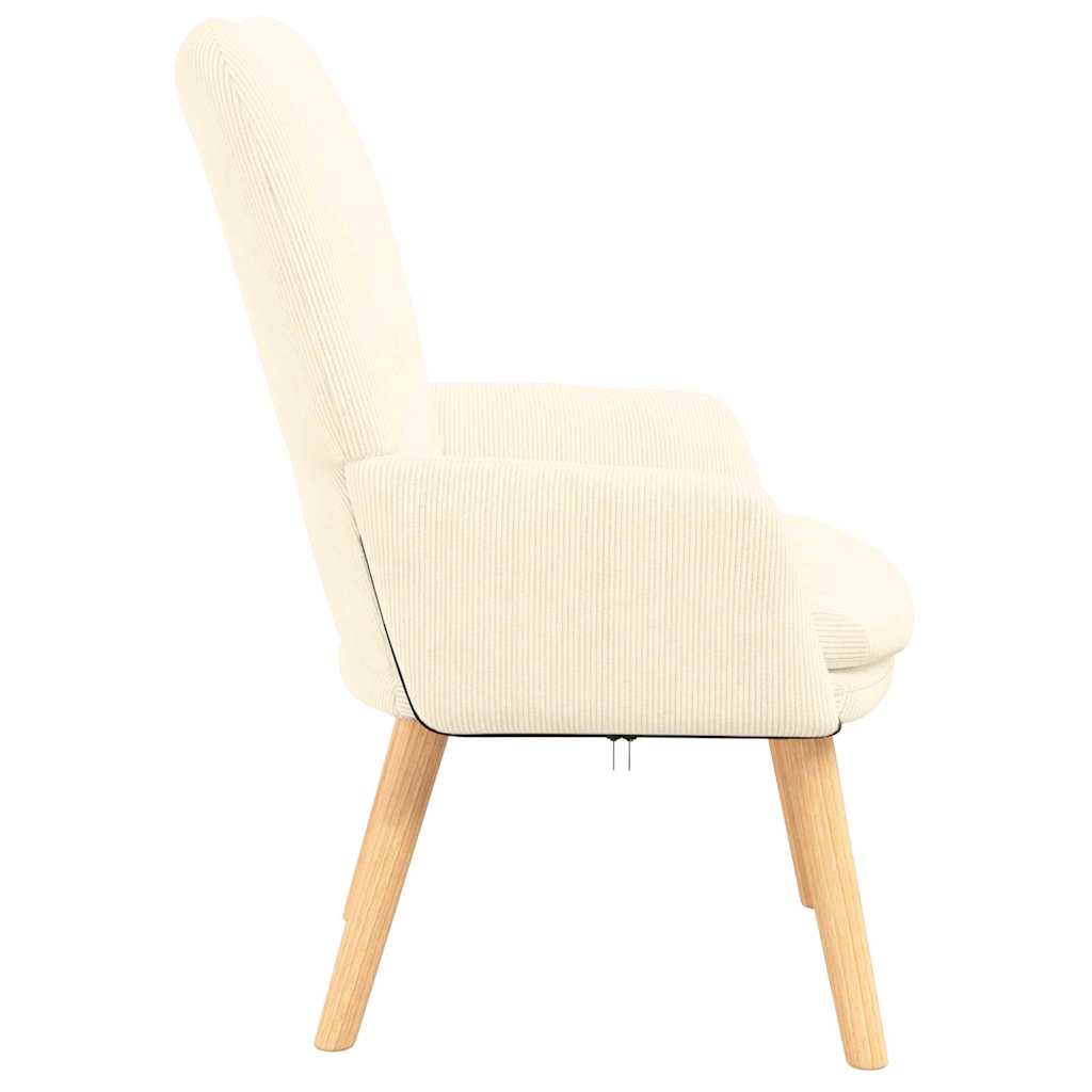 Entspannungsstuhl Creme 63 x 67 x 94 cm Stoff