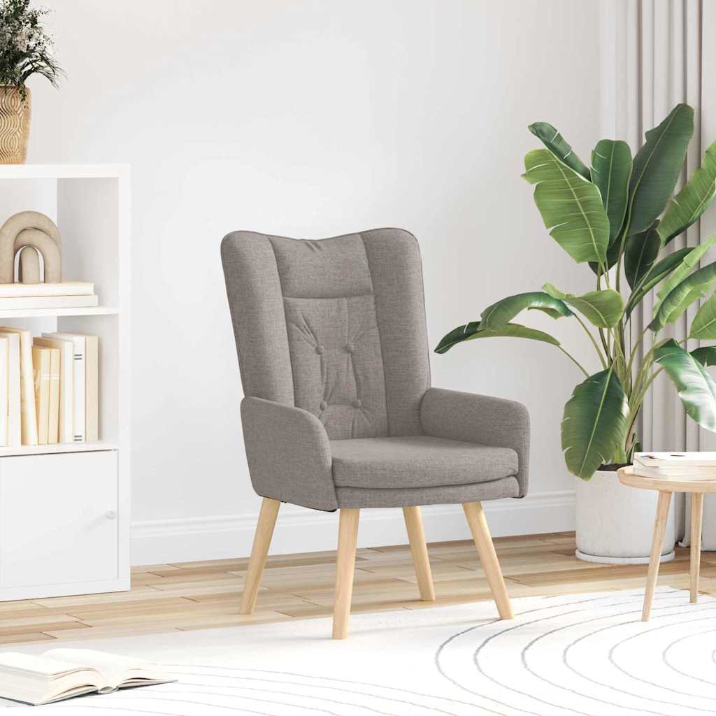 Entspannungsstuhl Taupe 63 x 67 x 94 cm Stoff