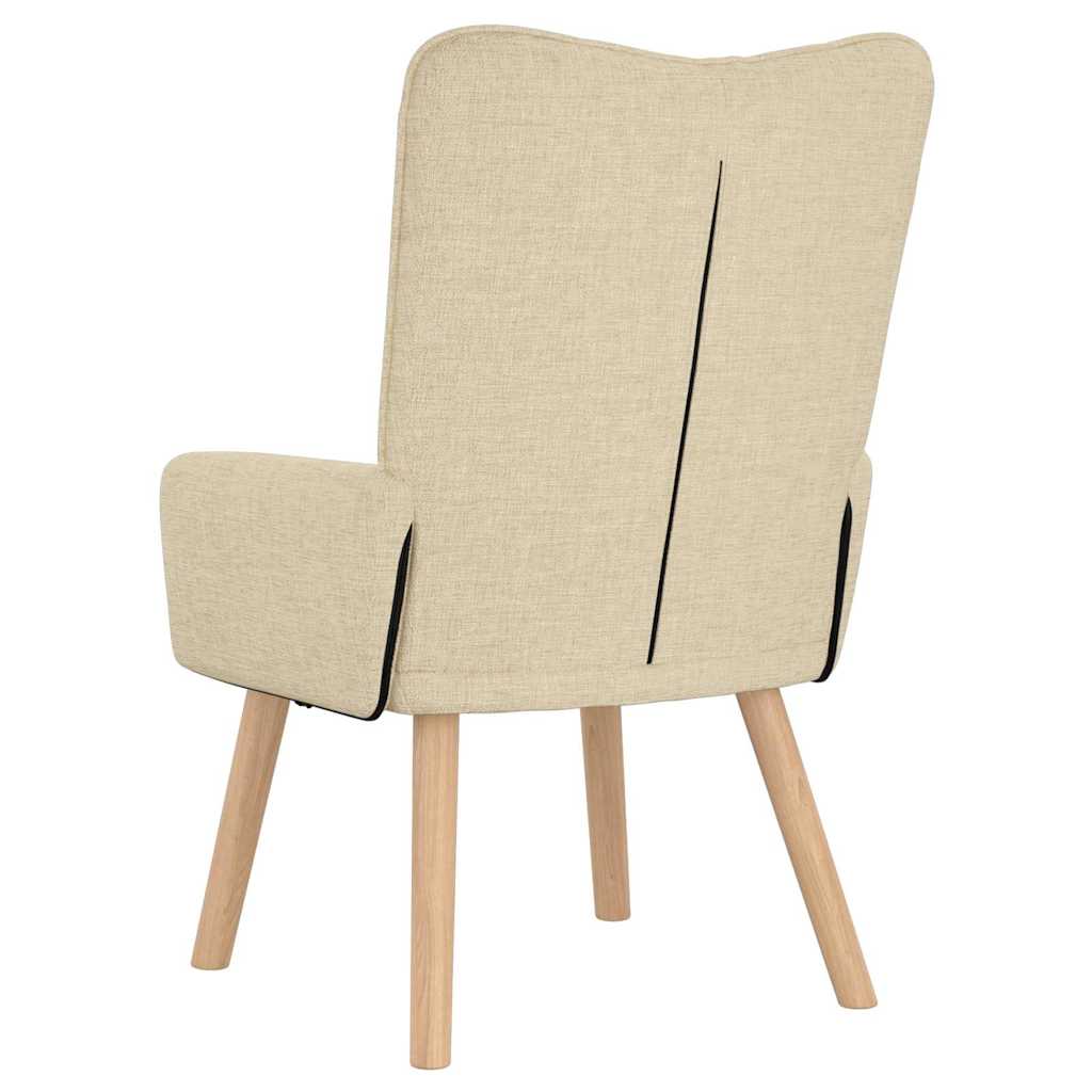 Entspannungsstuhl Creme 63 x 67 x 94 cm Stoff