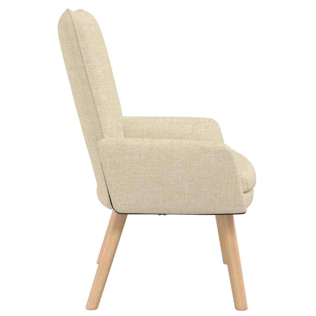 Entspannungsstuhl Creme 63 x 67 x 94 cm Stoff