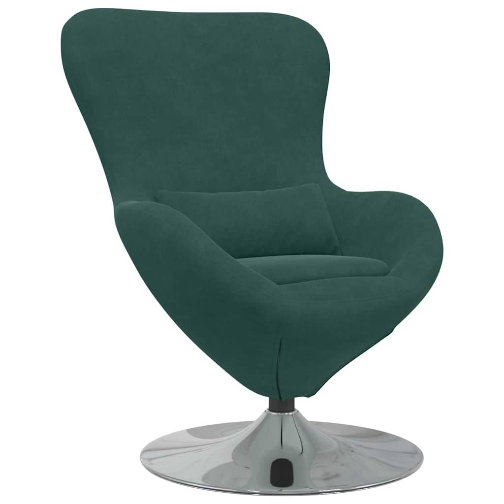 Eiersessel Dunkelgrün 63 x 73 x 90 cm Samt