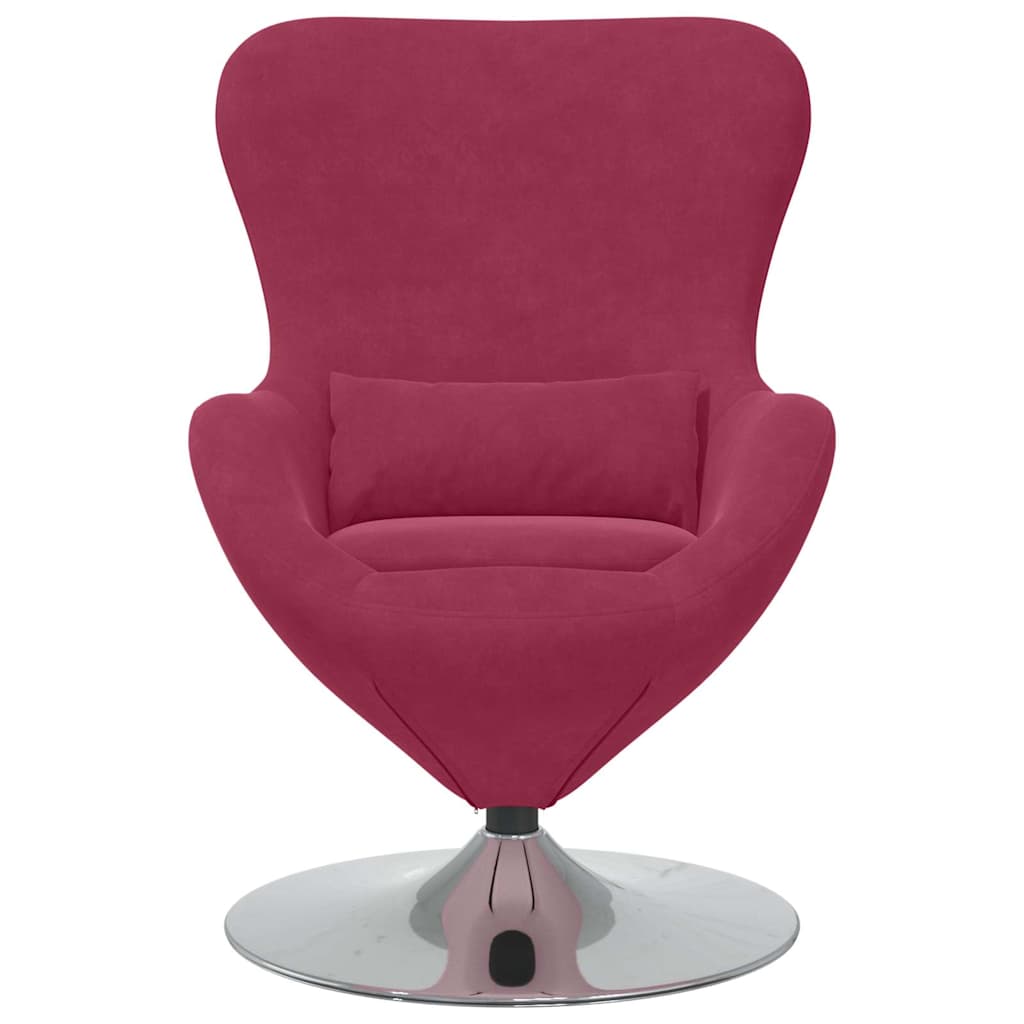 Eiersessel Weinrot 63 x 73 x 90 cm Samt