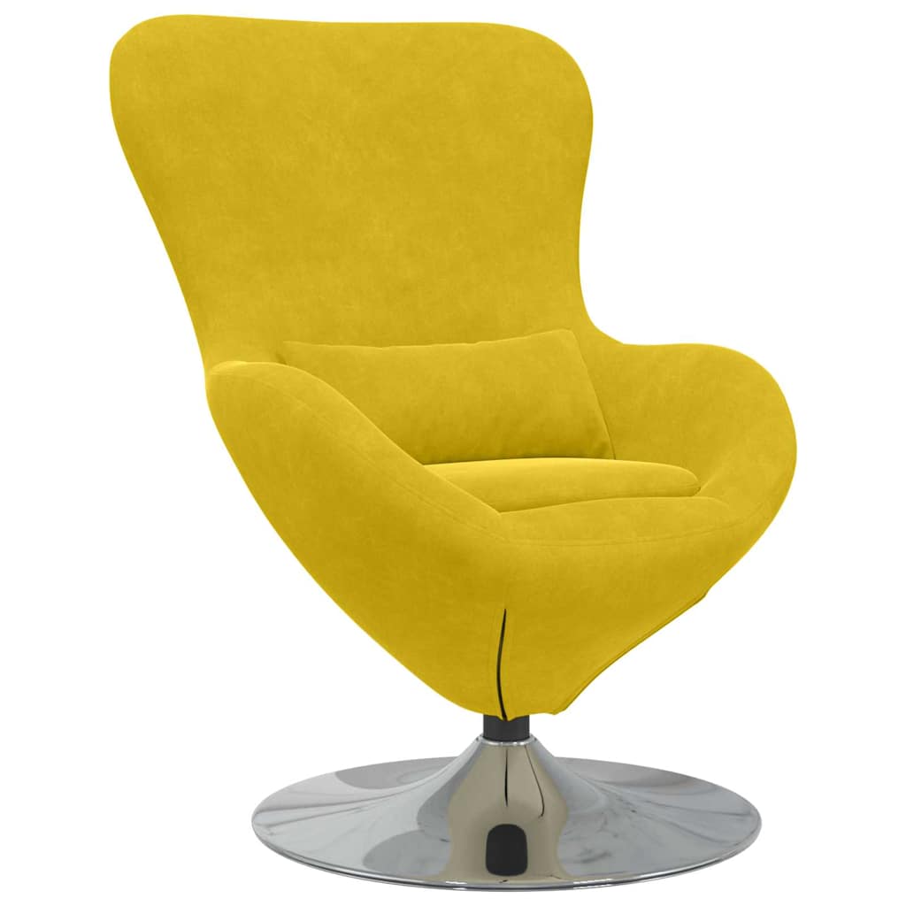 Eiersessel Gelb 63 x 73 x 90 cm Samt