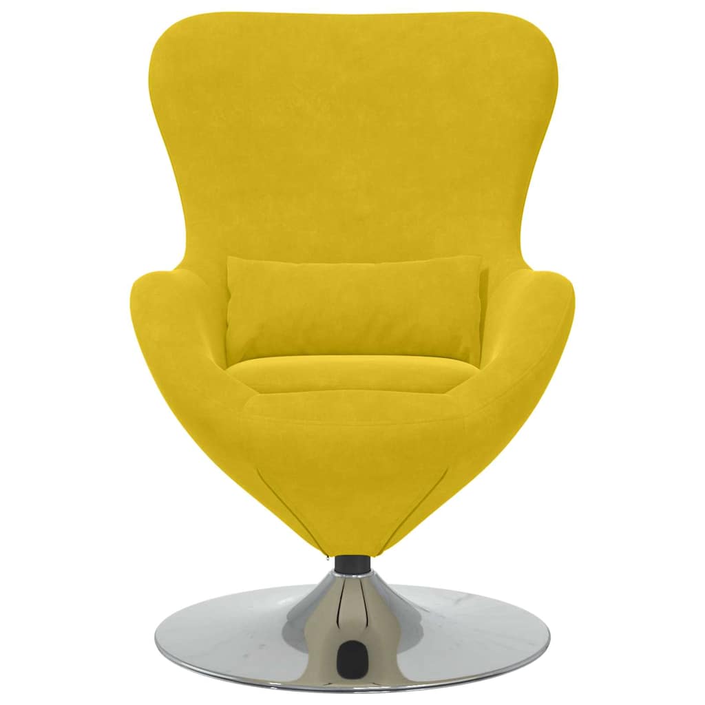 Eiersessel Gelb 63 x 73 x 90 cm Samt