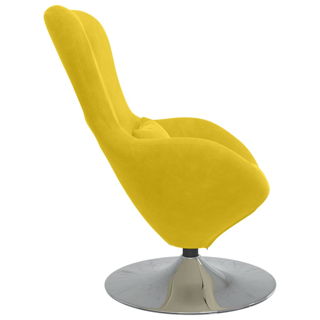 Eiersessel Gelb 63 x 73 x 90 cm Samt