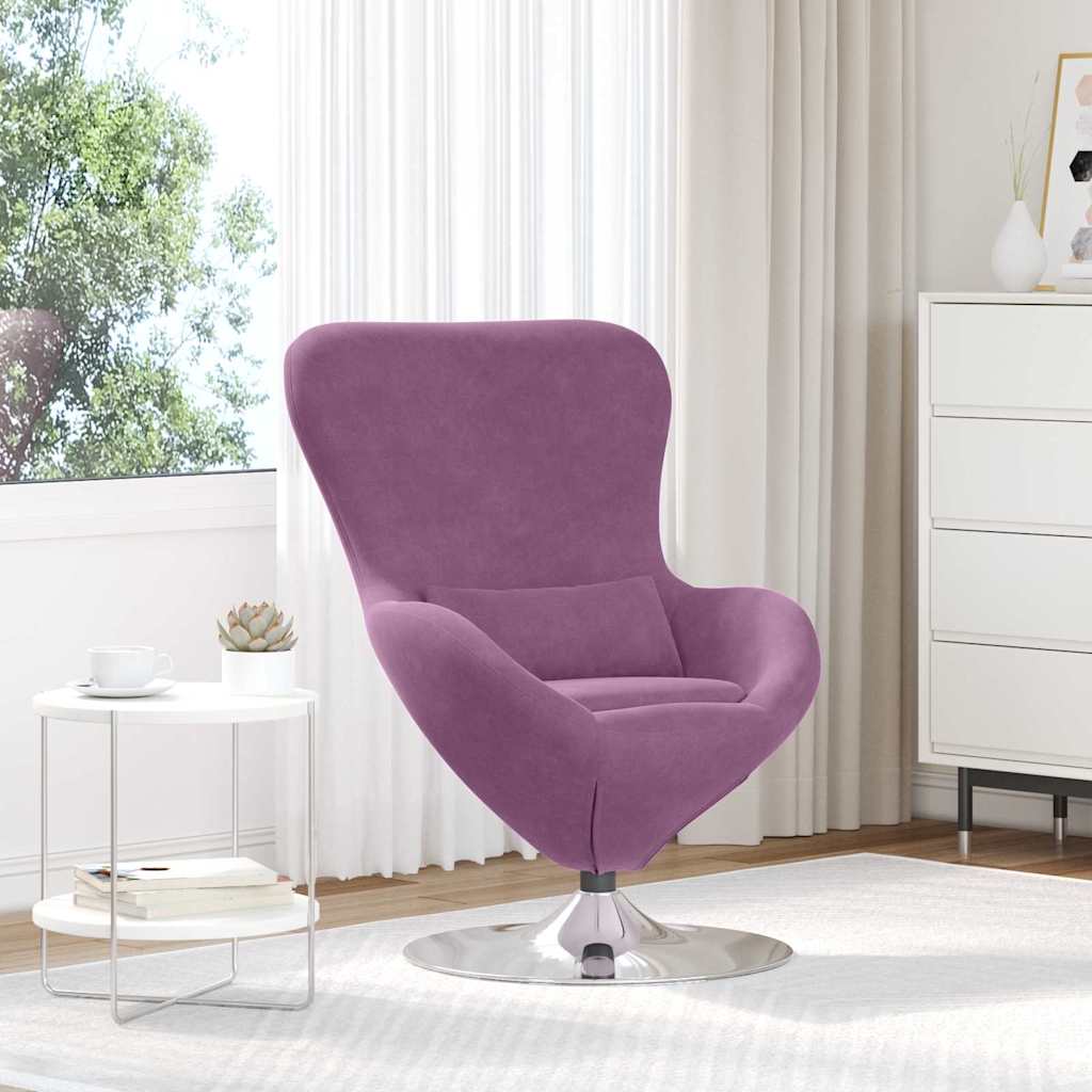 Eiersessel Lila 63 x 73 x 90 cm Samt