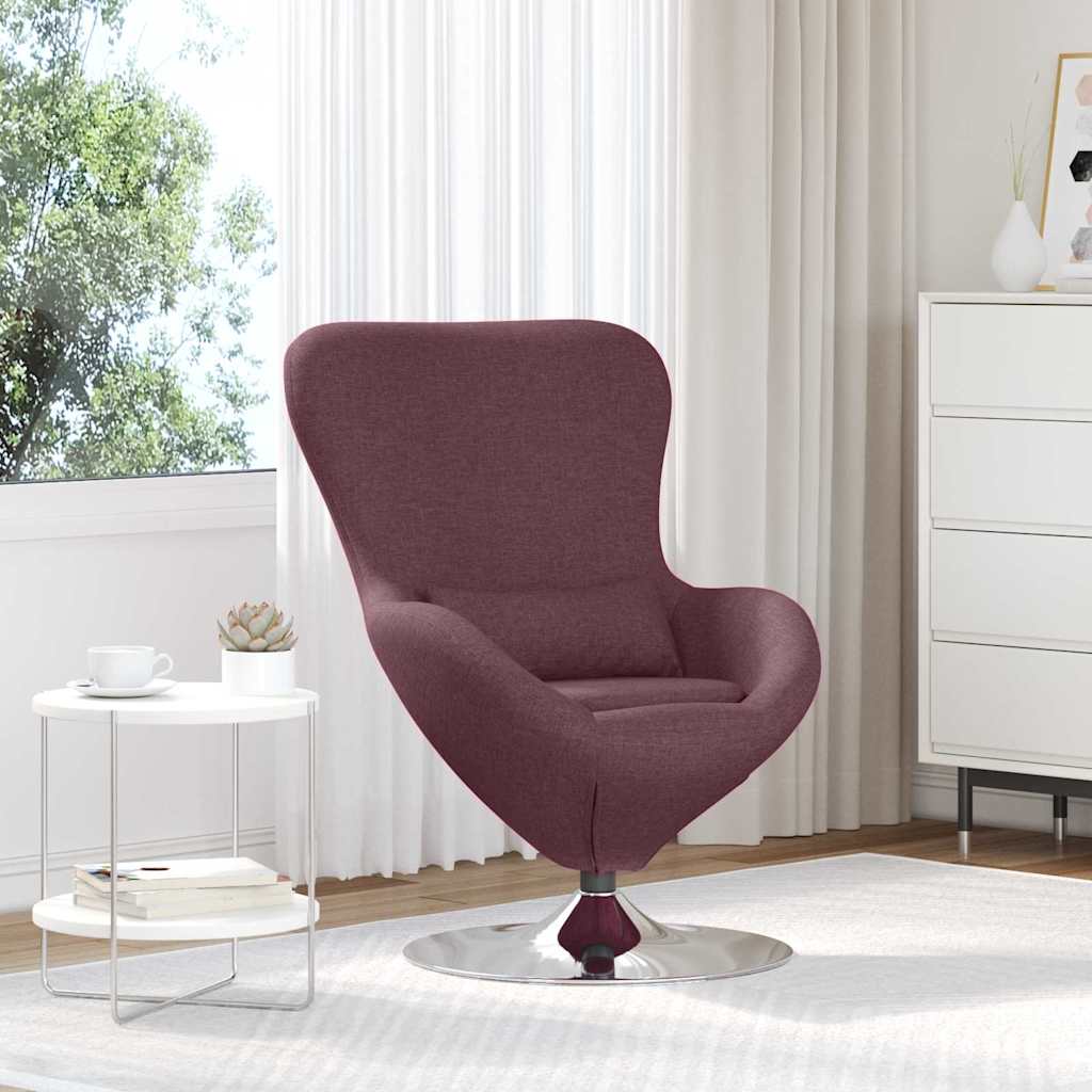 Eiersessel Lila Stoff