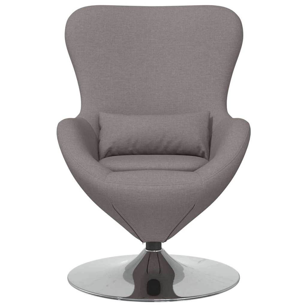 Eiersessel Taupe Stoff