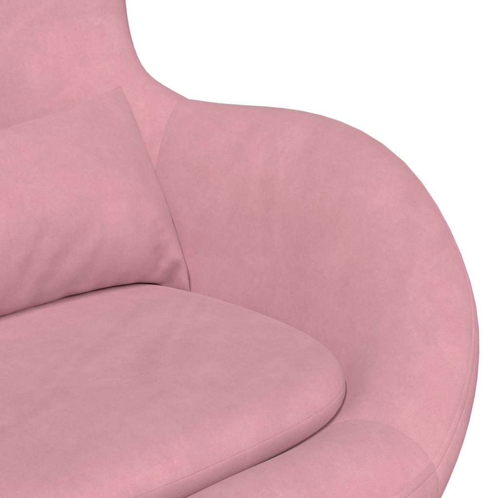 Eiersessel 2 pcs Rosa 63 x 73 x 90 cm Samt