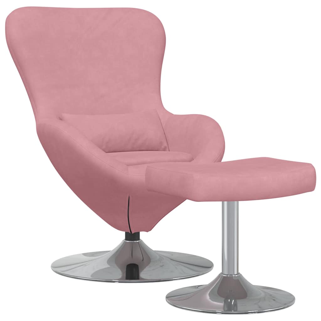 Eiersessel 2 pcs Rosa 63 x 73 x 90 cm Samt