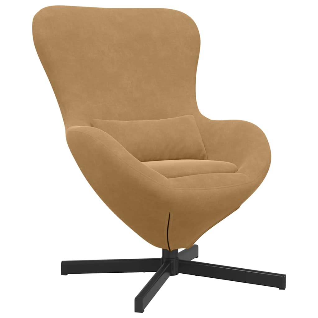 Eiersessel Braun Samt