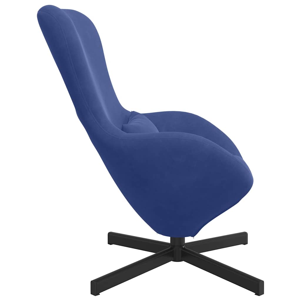 Eiersessel Polizeiblau Samt
