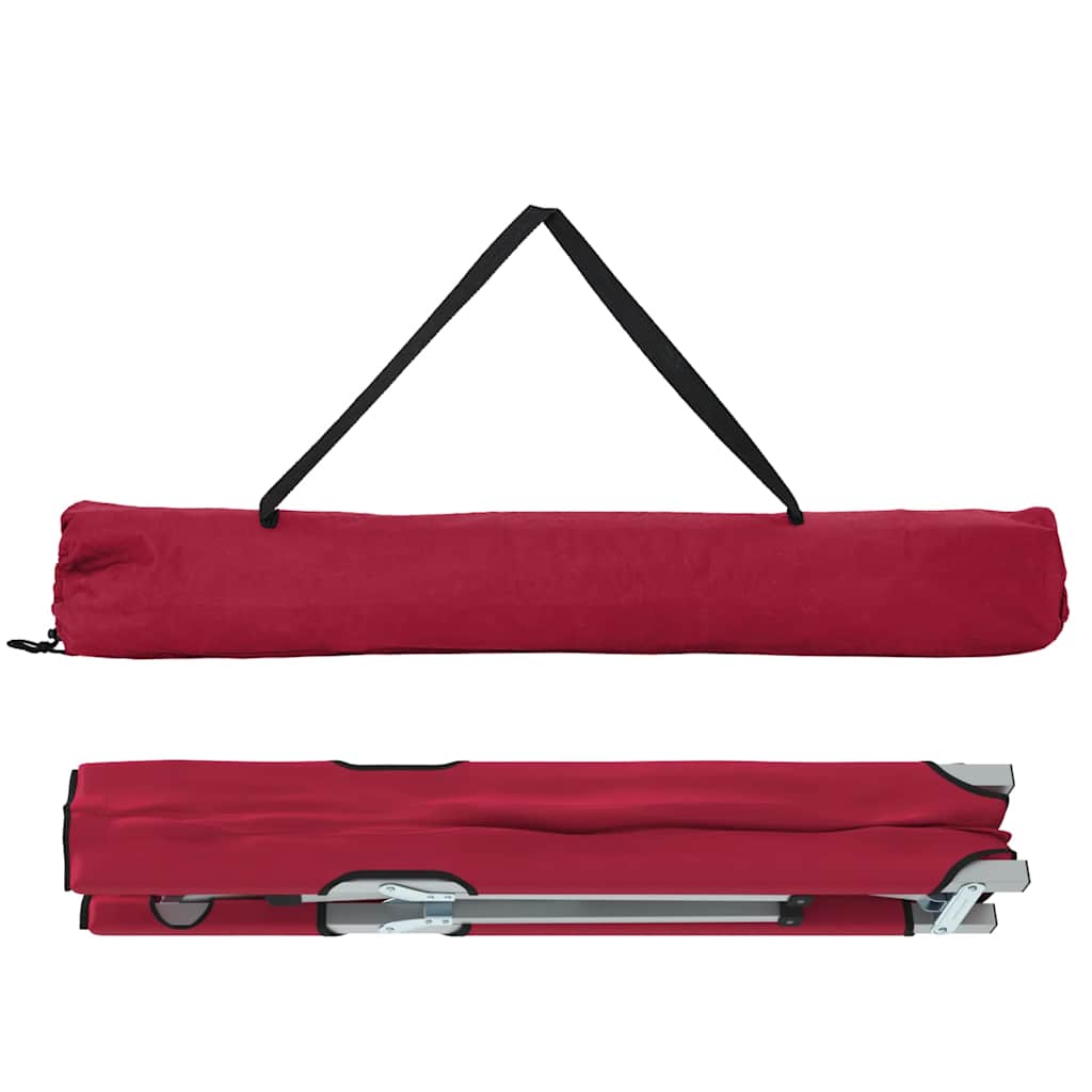 Klapp Schlafbett fürs Camping Rot 62 x 194 x 42 cm Oxford Stoff