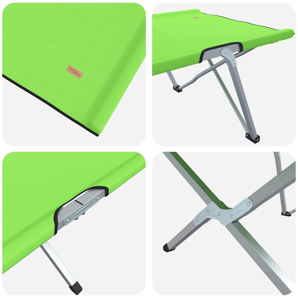 Klapp Schlafbett fürs Camping Dunkelgrün 62 x 194 x 42 cm