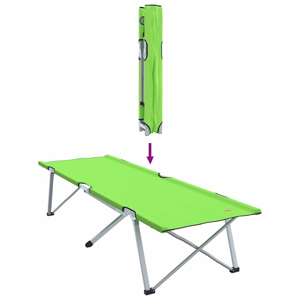 Klapp Schlafbett fürs Camping Dunkelgrün 62 x 194 x 42 cm