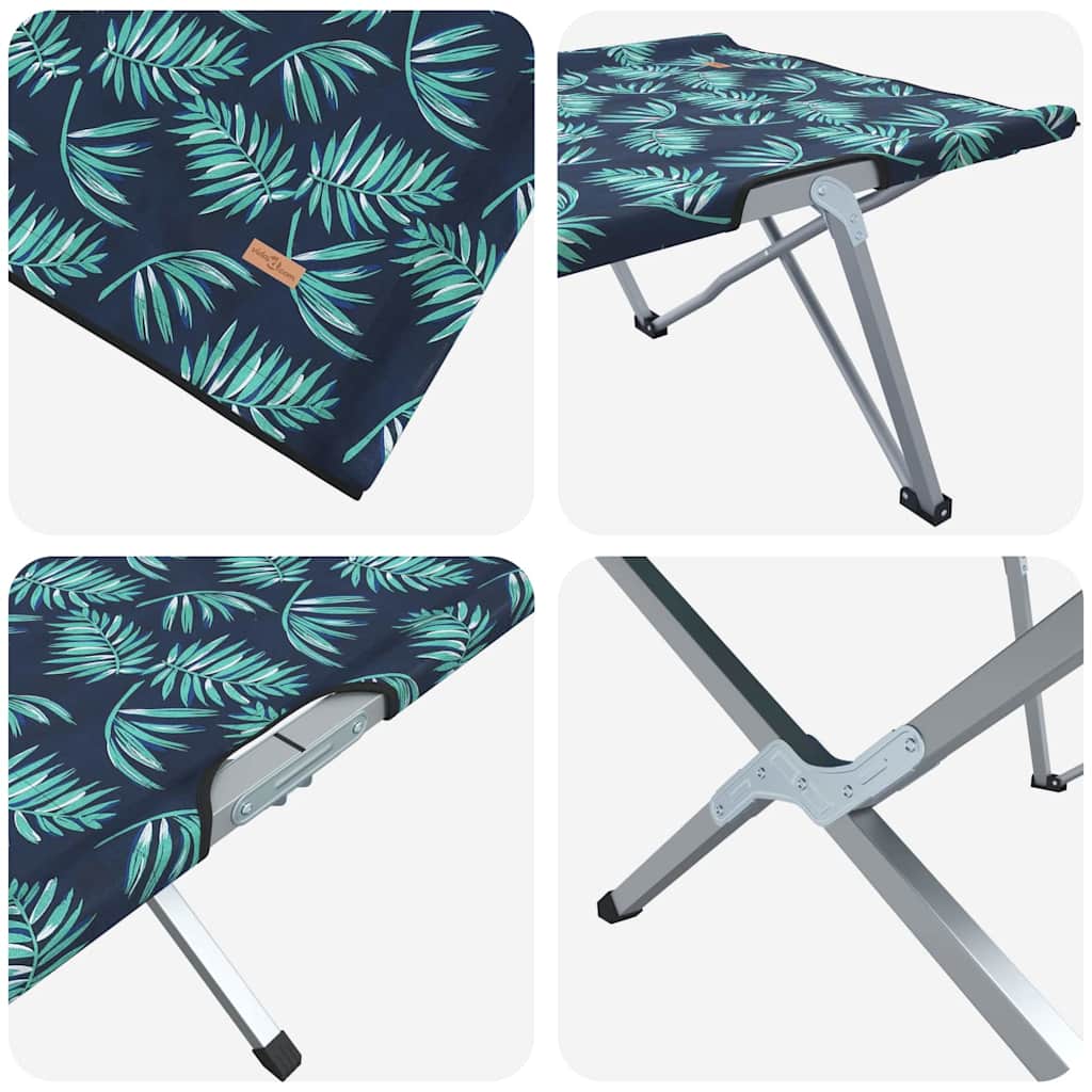 Klapp Schlafbett fürs Camping Blattmuster 62 x 194 x 42 cm