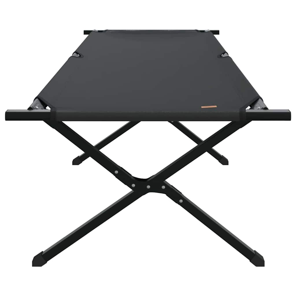 Klapp Schlafbett fürs Camping Schwarz Oxford Stoff