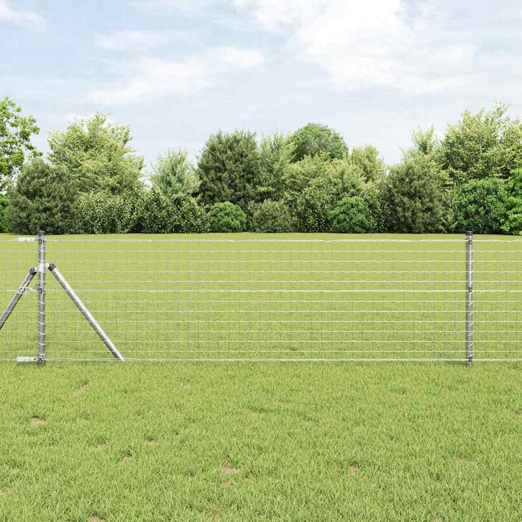 Eurozaun Silber 0,6 x 10 m Feuerverzinktes Eisen