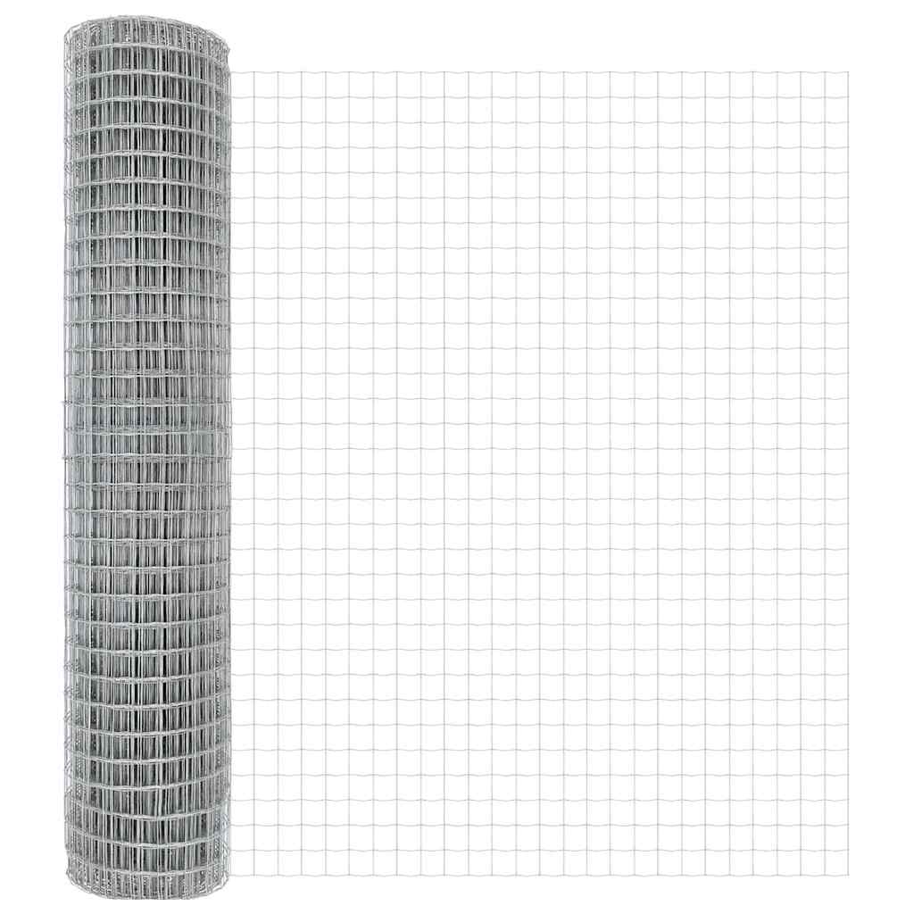 Eurozaun Silber 1.5 x 10 m Feuerverzinktes Eisen