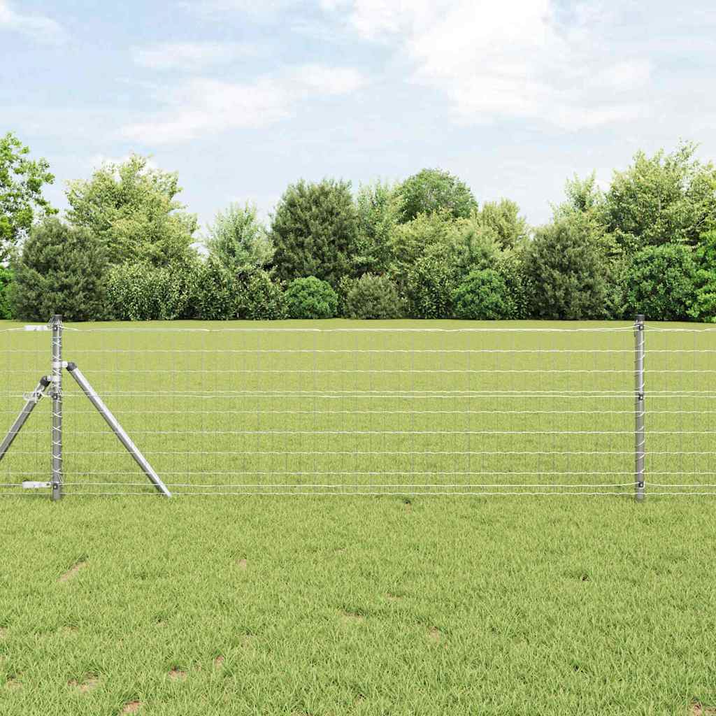 Eurozaun Silber 0,6 x 10 m Feuerverzinktes Eisen