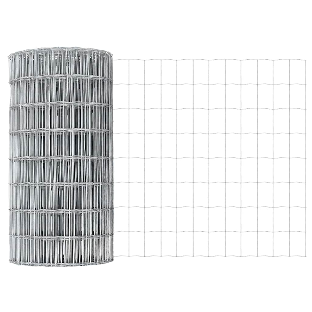 Eurozaun Silber 0,6 x 10 m Feuerverzinktes Eisen