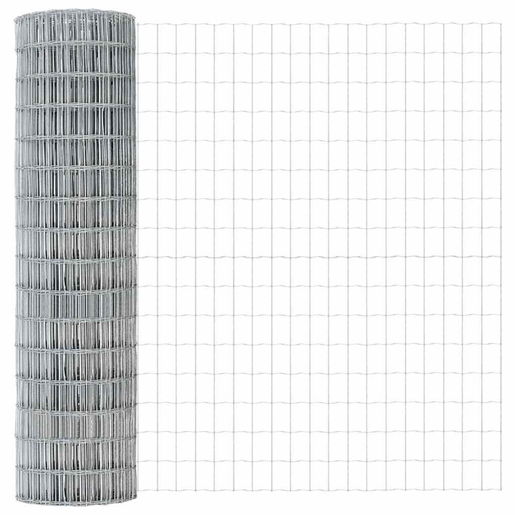Eurozaun Silber 1.2 x 10 m Feuerverzinktes Eisen