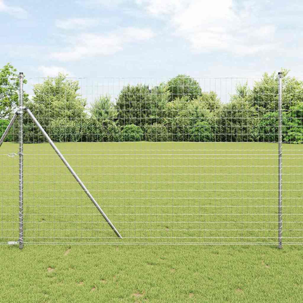Eurozaun Silber 1.5 x 10 m Feuerverzinktes Eisen