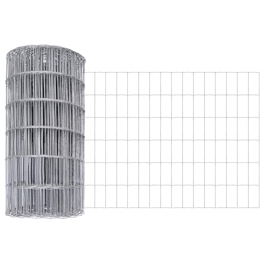 Eurozaun Silber 0,4 x 10 m Feuerverzinktes Eisen
