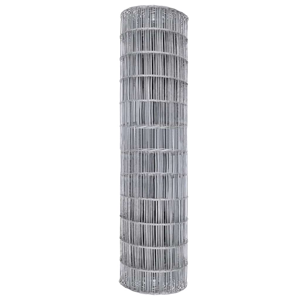 Eurozaun Silber 1 x 10 m Feuerverzinktes Eisen