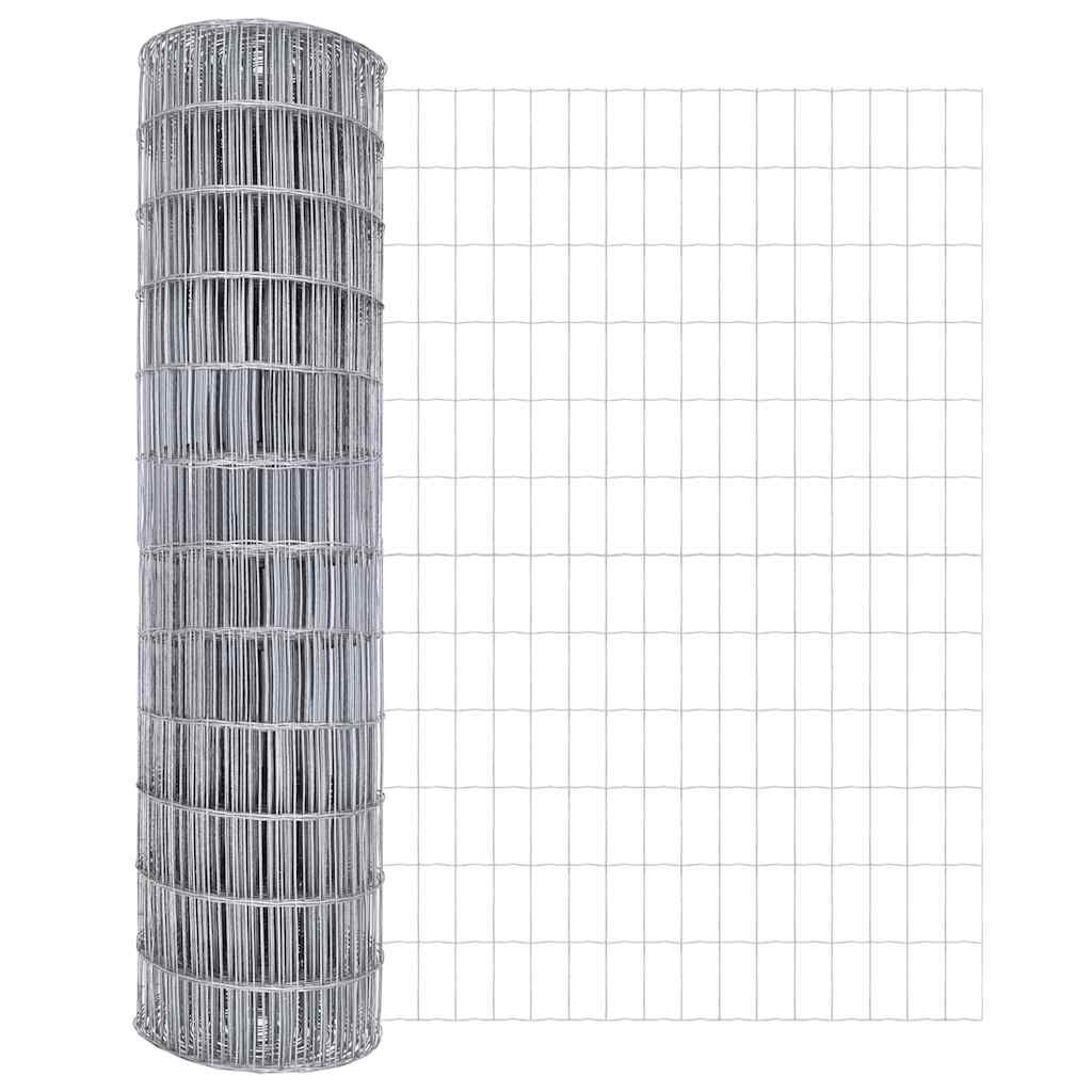 Eurozaun Silber 1.4 x 10 m Feuerverzinktes Eisen