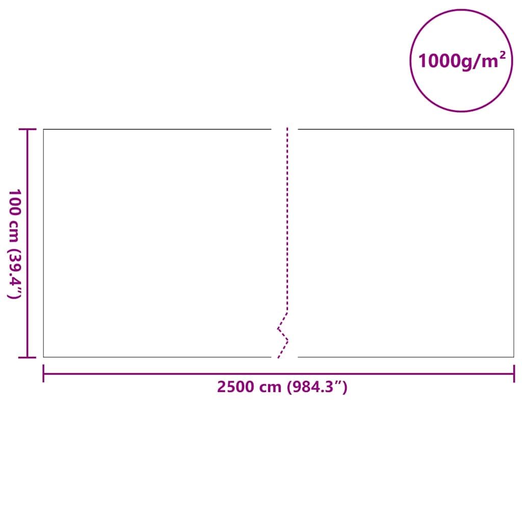 Pool Fleece Grau 1 x 25 m Polyester und Baumwolle