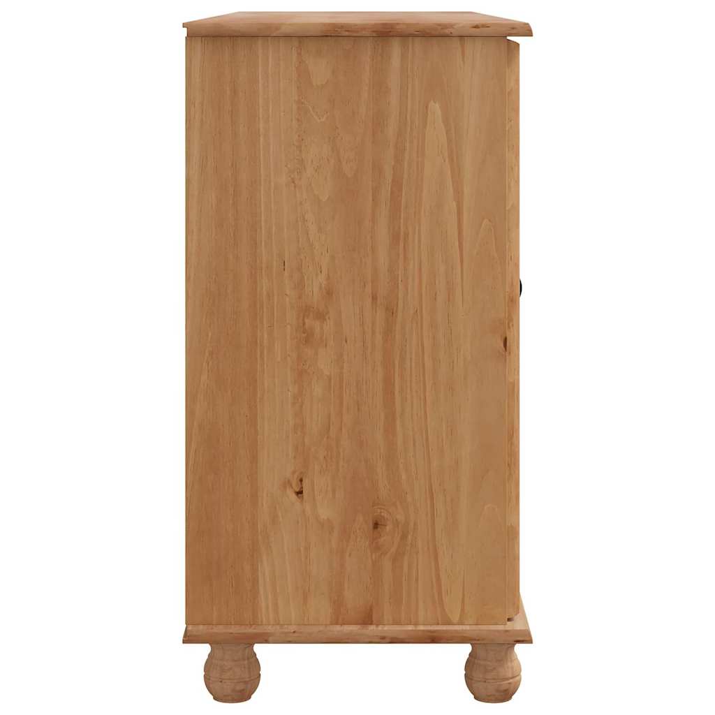 Sideboard Braun 133,5 x 40 x 79 cm Massivholz Kiefer