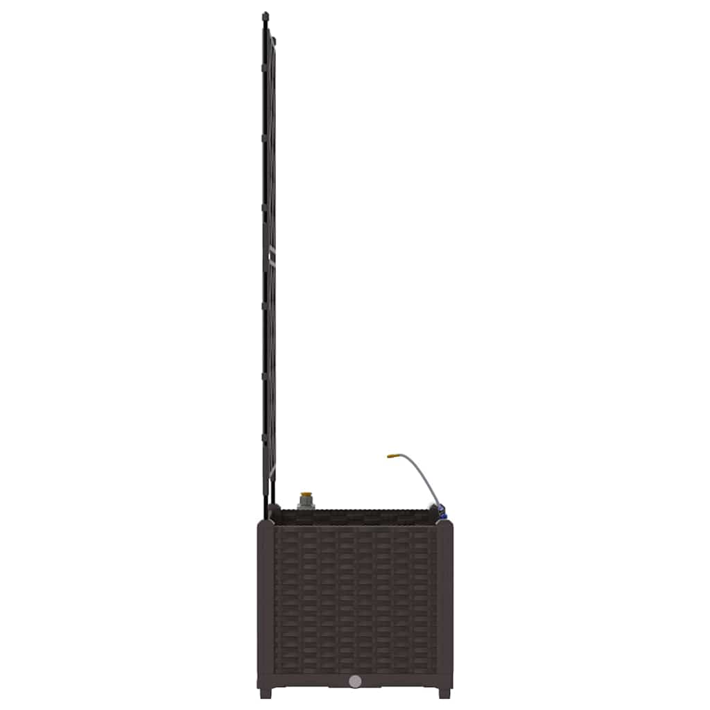 Gartenpflanzer Braun 40 x 40 x 142 cm Stahl