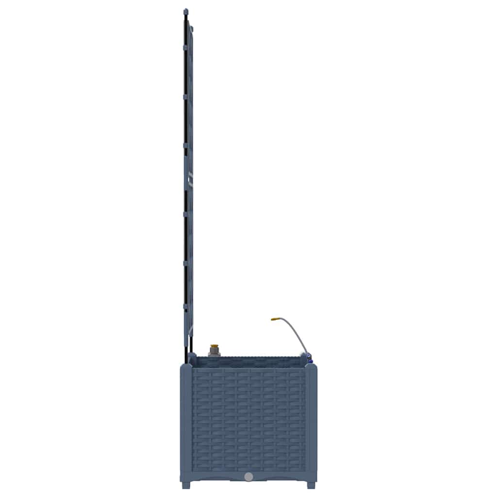 Gartenpflanzer Grau 40 x 40 x 142 cm Stahl