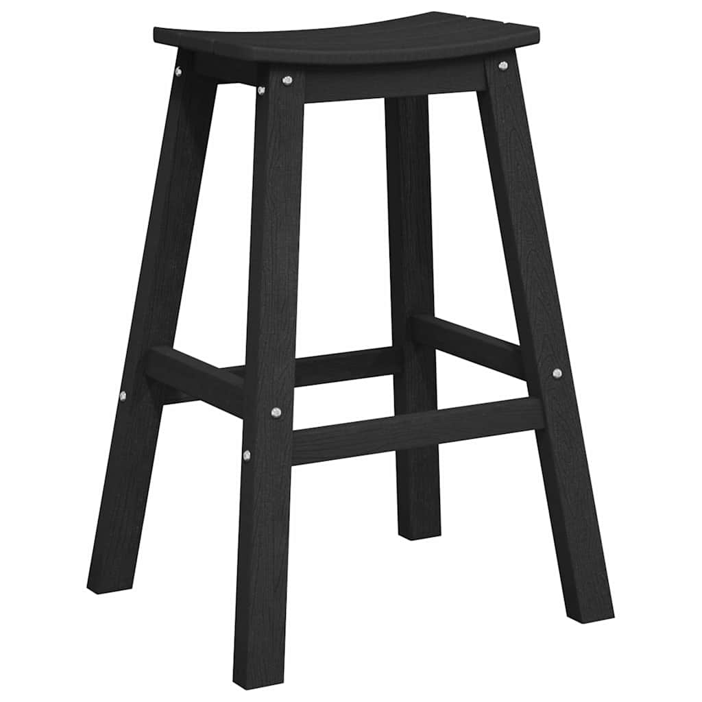 Barhocker 2 pcs Schwarz 52 x 43 x 73.5cm Plastik