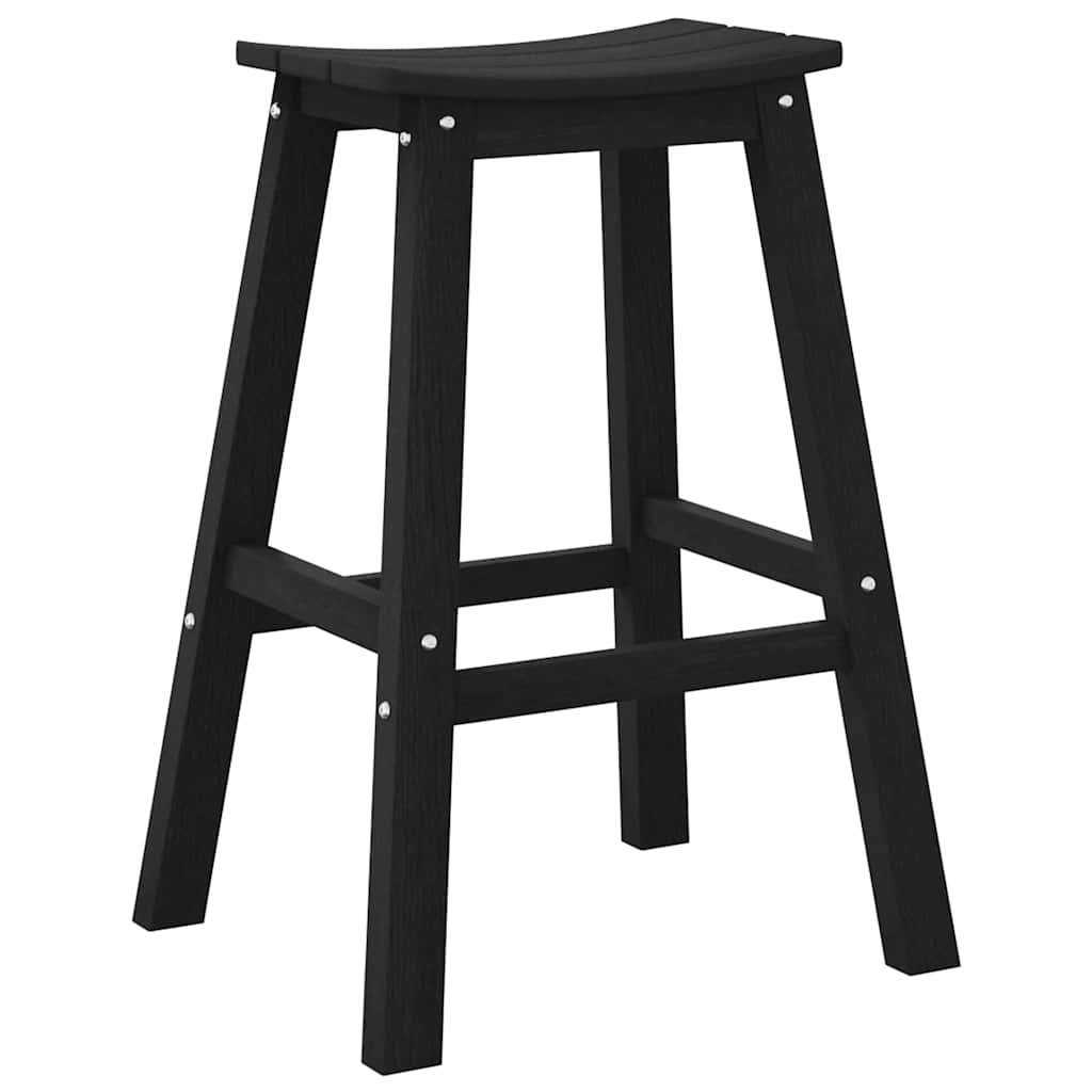 Barhocker 2 pcs Schwarz 52 x 43 x 73.5cm Plastik