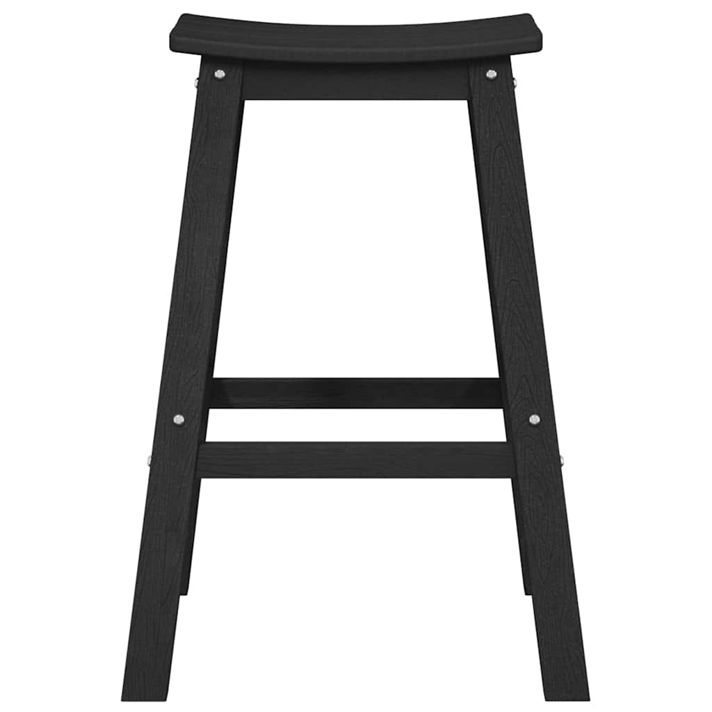 Barhocker 2 pcs Schwarz 52 x 43 x 73.5cm Plastik