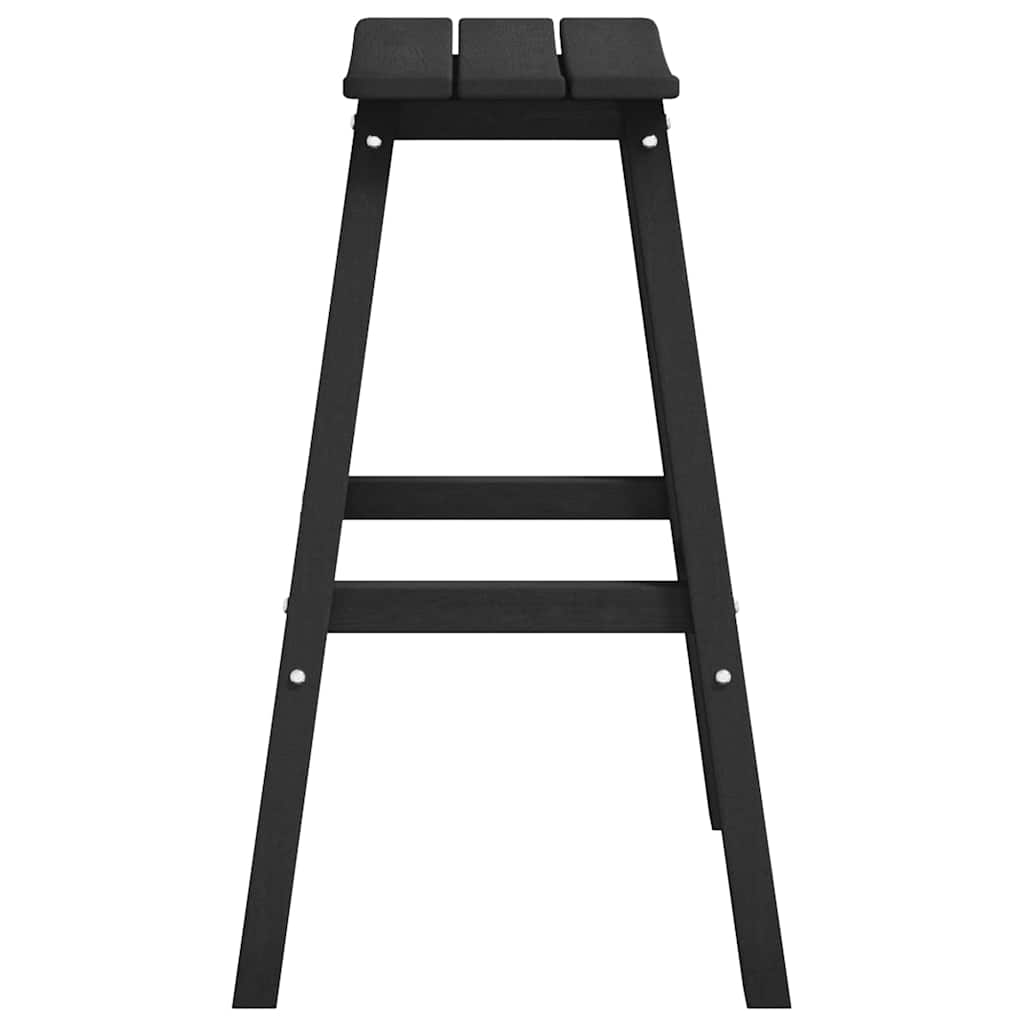 Barhocker 2 pcs Schwarz 52 x 43 x 73.5cm Plastik
