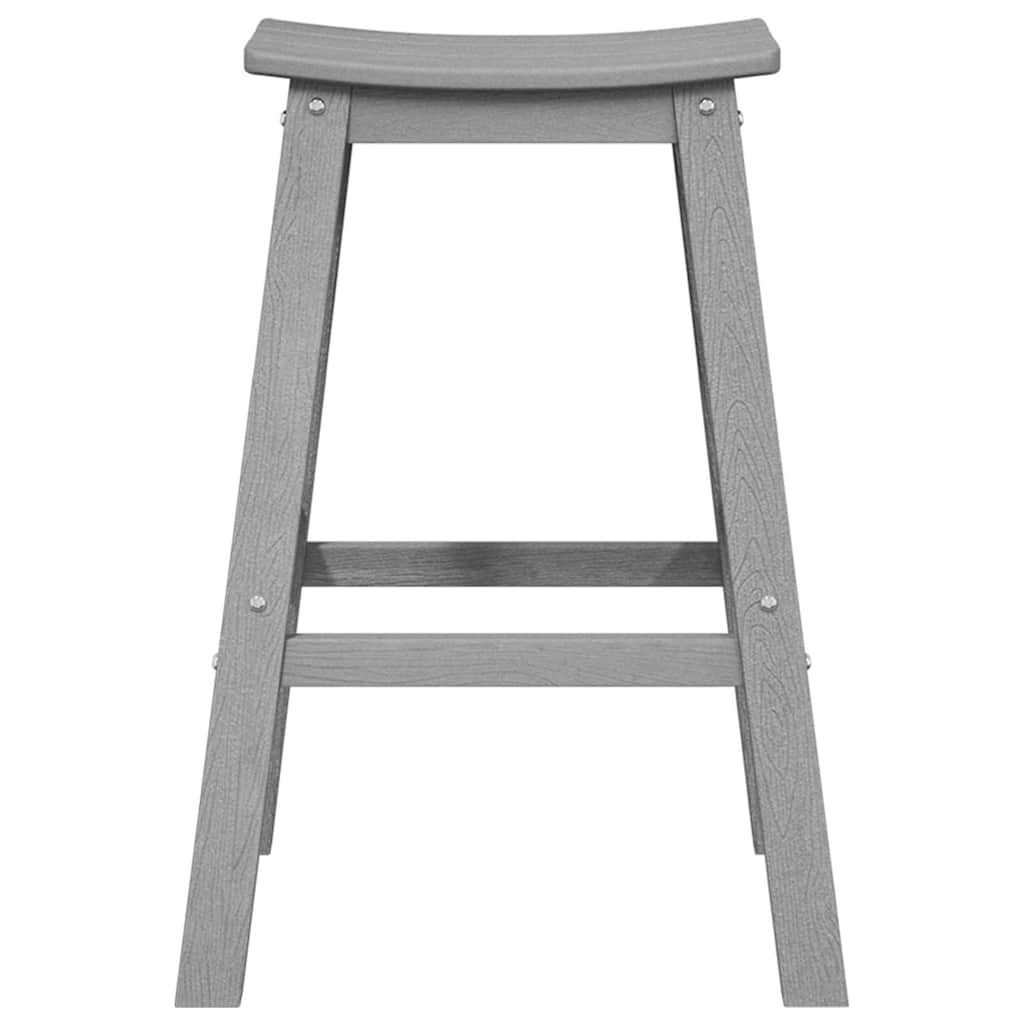 Barhocker 2 pcs Hellgrau 52 x 43 x 73.5cm Plastik
