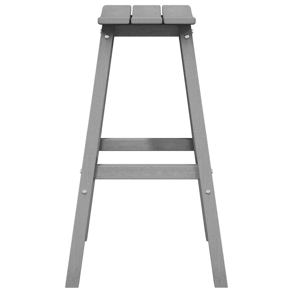 Barhocker 2 pcs Hellgrau 52 x 43 x 73.5cm Plastik