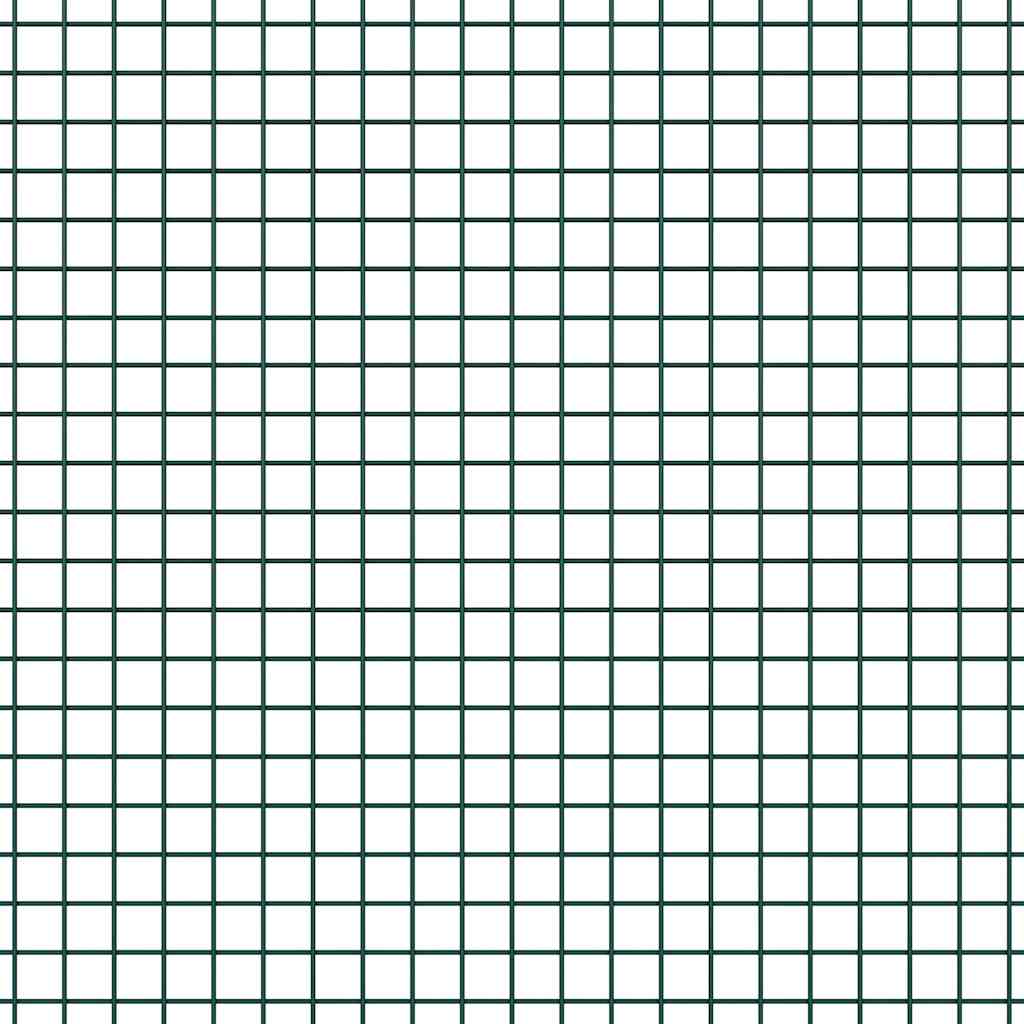 Geschweißter Drahtzaun Grün 0.8 x 25 m Stahl