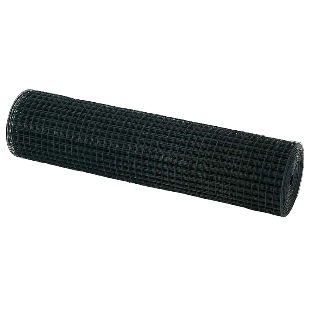 Geschweißter Drahtzaun Grün 0.8 x 25 m Stahl