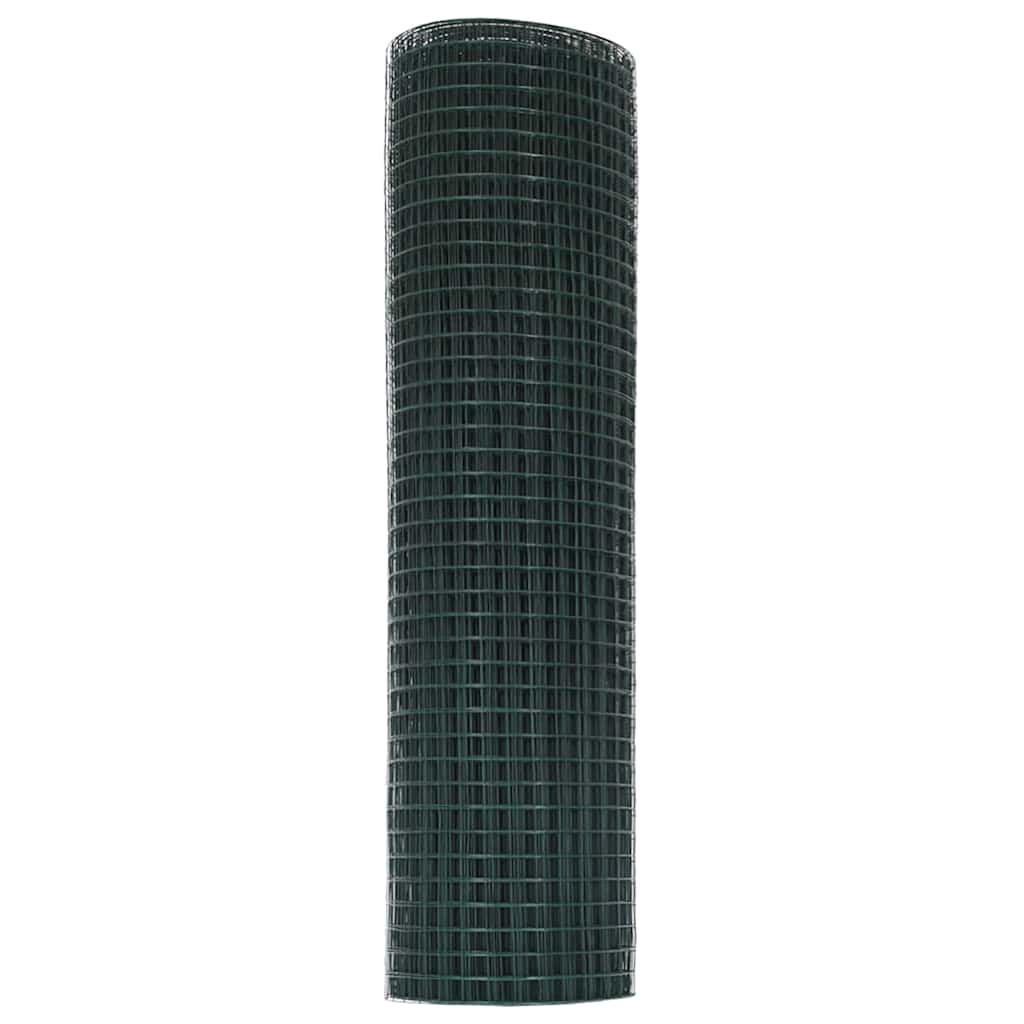 Geschweißter Drahtzaun Grün 0.8 x 25 m Stahl