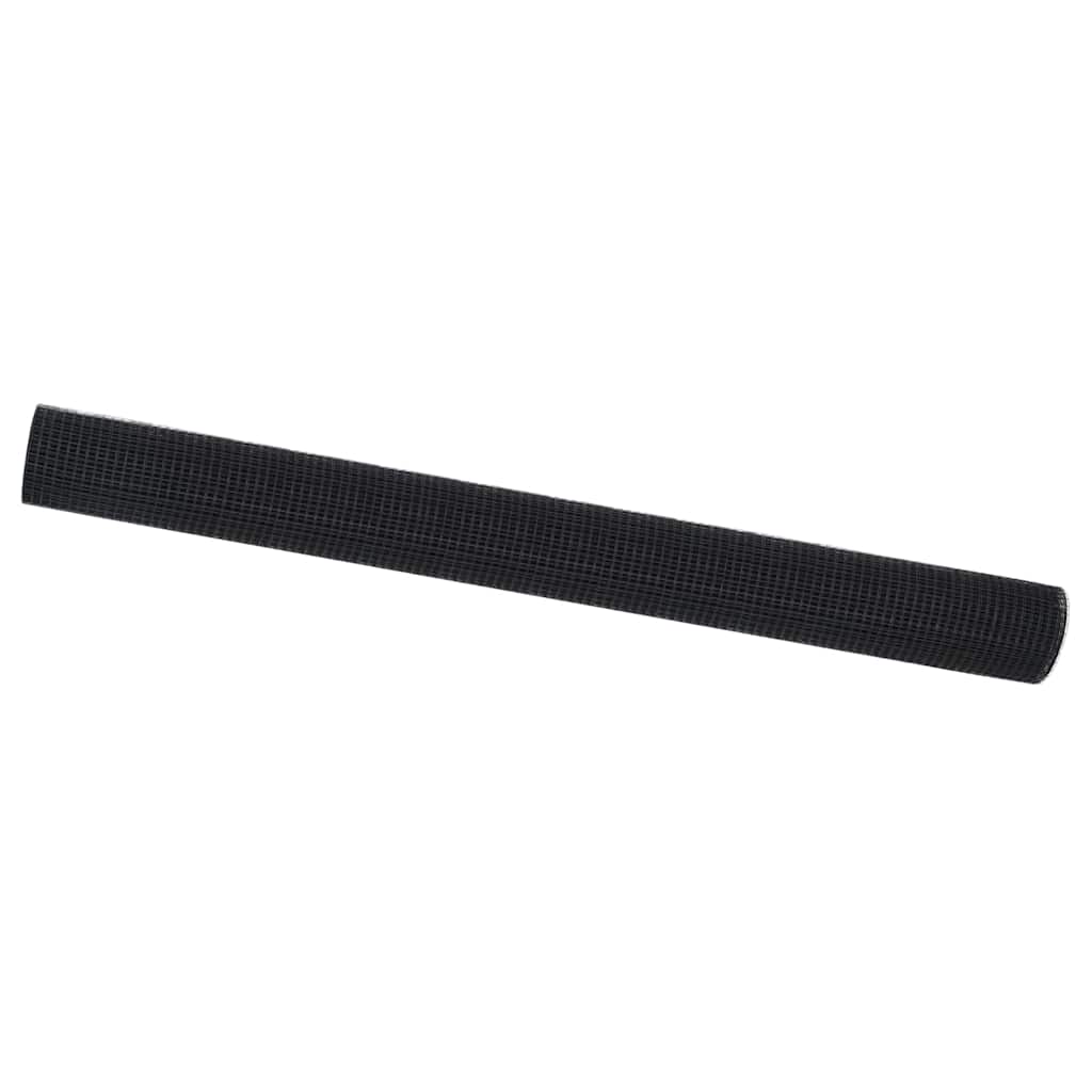 Geschweißter Drahtzaun Grau 1.6 x 10 m Stahl